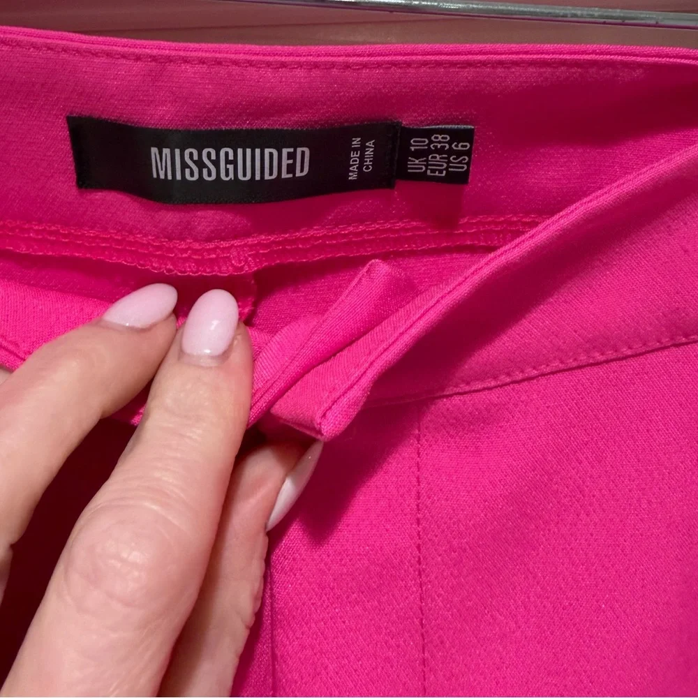 Misguided Pink Pants - Size 6 - Like New!! - Picture 4 of 4